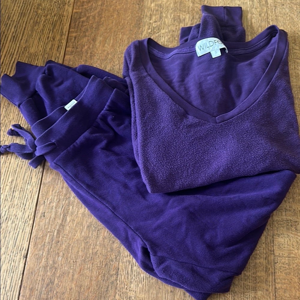 Wildfox Purple Set, top size small, pants size medium